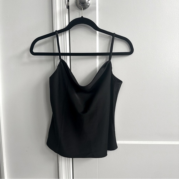 L’Academie x Revolve Cowl Neck Black Spaghetti Strap Low Back Camisole Size S - Picture 1 of 4